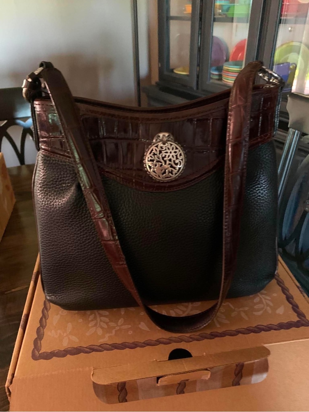 Vintage Brighton “Robin” leather handbag